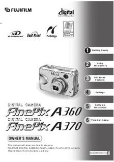 Fujifilm FinePix A370 Printed Manual